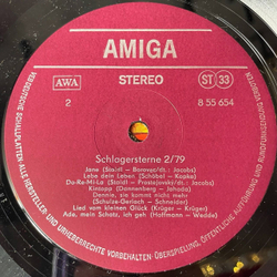Винтажная виниловая пластинка LP Schlagersterne 2/79 (ГДР 1979)