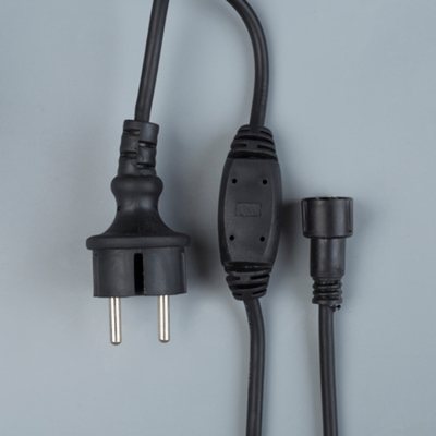 Силовой шнур для светодиодного занавеса черный