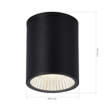 SL9514.412.01 Светильник уличный потолочный ST-Luce черный/белый LED 1*12W 3000K/4000K/6500K TUBO