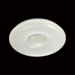 2074/DL PALE SN 000 Светильник пластик/белый/хром/прозрачный LED 48Вт 3000-6300K D410 IP43 пульт ДУ LAZANA