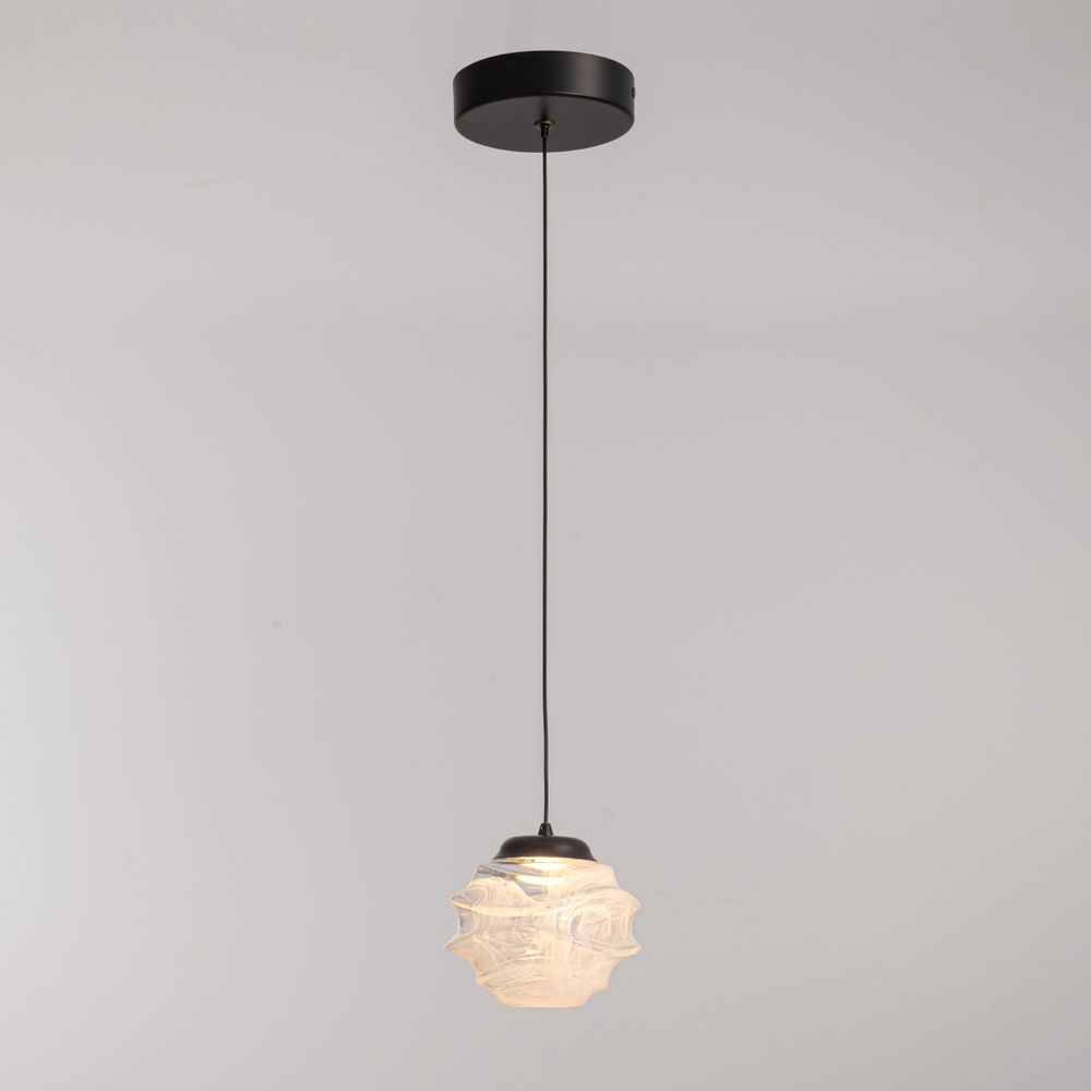 Подвесной светильник MD25030003-1A matt black/clear