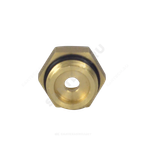 Футорка латунь Ду 15х8 (1/2"х1/4") с резиновым кольцом НР/ВР Апогей 310013