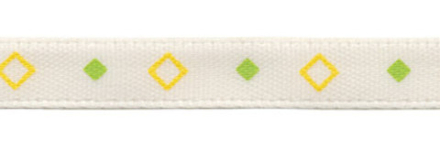 Лента атласная  6 мм с рисунком, цв.R4/008