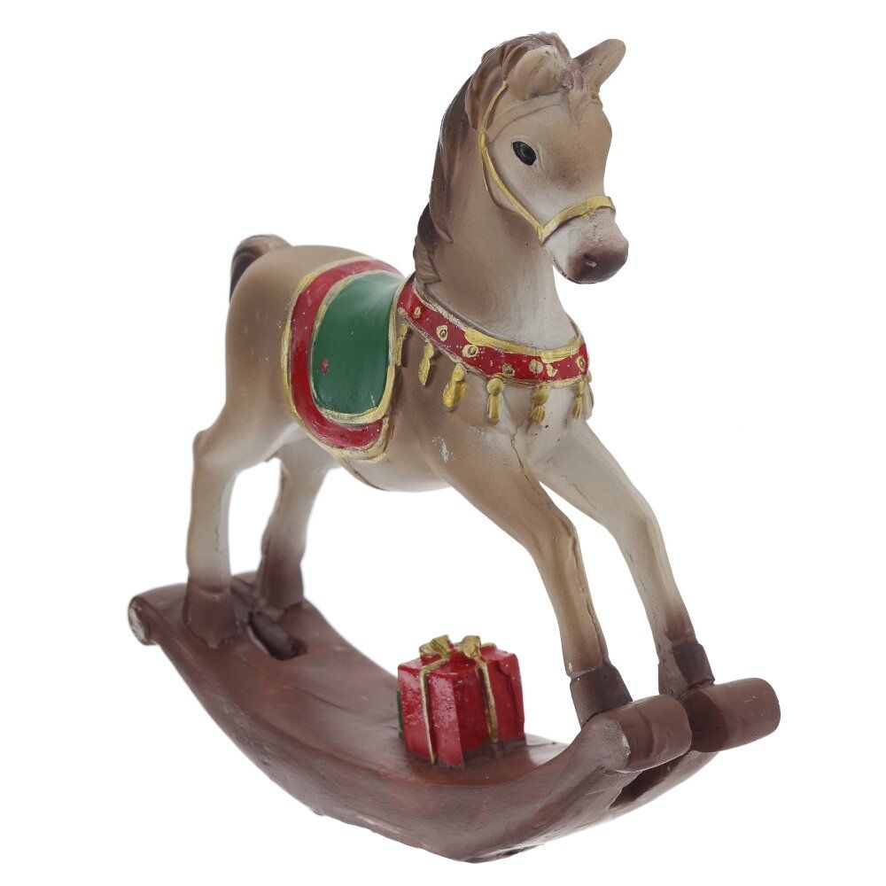 GAEM Фигурка декоративная "Лошадка-качалка", L15 W3 H14 см, 2в.
