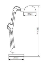 Настольная лампа e14 KANLUX PIXA KT-40-W