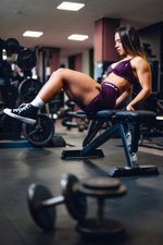 Топ Medium-Support Sports Bra TWIST-KNOT 423 Бородовый