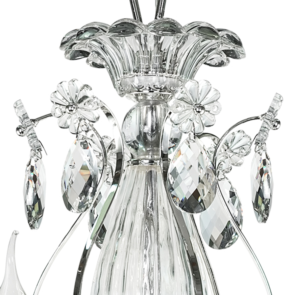 790064 Люстра SCHON 6x60W E14 Серебро