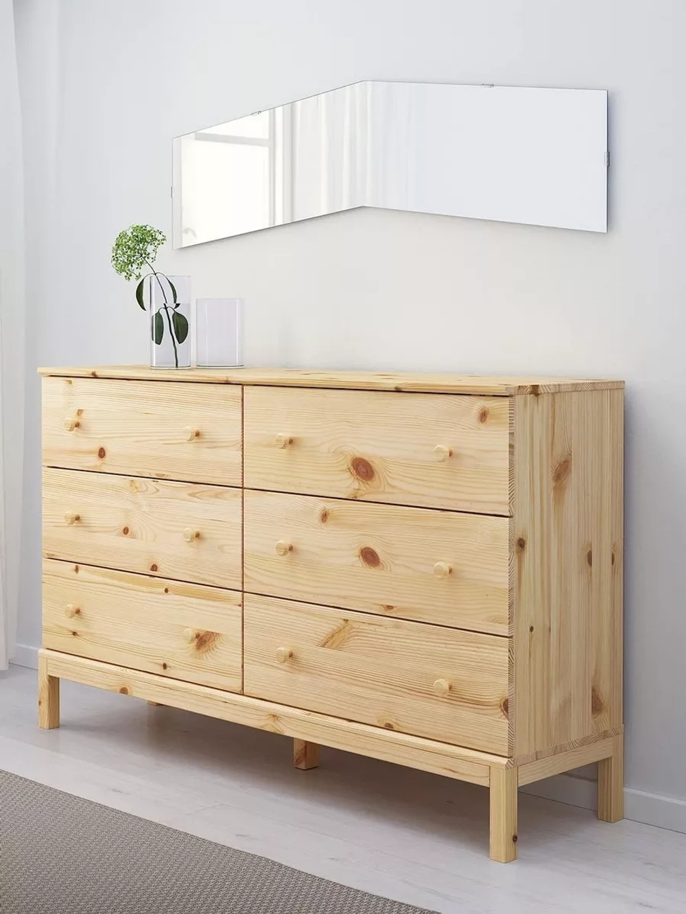 Комод Тарва из сосны 6 ящиков, 151х40х92 см