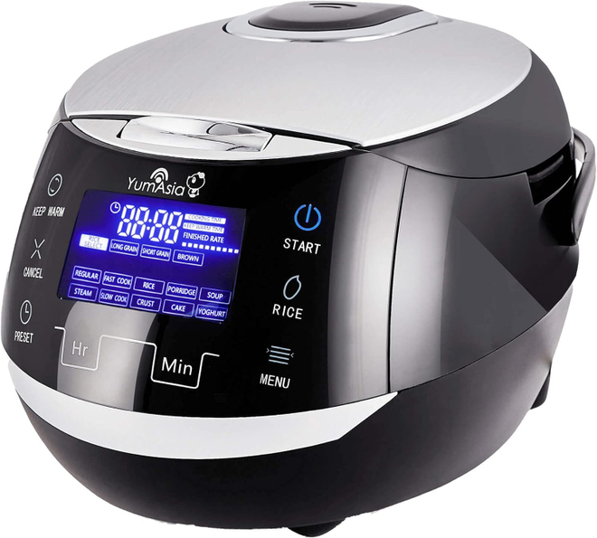 Yum Asia Рисоварка Sakura Rice Cooker, 8 чашек, 1.5 л (Black and Silver)