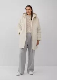 Стеганое пальто с капюшоном Black Label