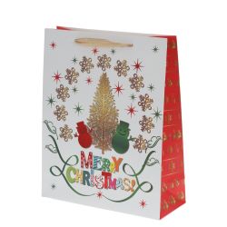 GAEM Пакет подарочный (бумага 210г/м2, блок 12шт), L26 W10 H32 см, 4в.