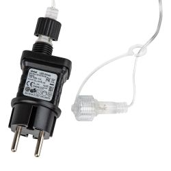 ULD-B25006-440-TTK WARMWHITE-WHITE IP44 Бахрома светодиодная с эффектом мерцания. 25м. Соединяемая. 440 светодиодов. Теплый белый и белый свет. Провод прозрачный. ТМ Uniel