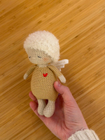 Ангел вязаный, Бежевый