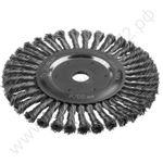 ЗУБР 200х22мм, жгутированная стальная проволока, 0.5 мм, Щетка дисковая, Профессионал (35190-200)