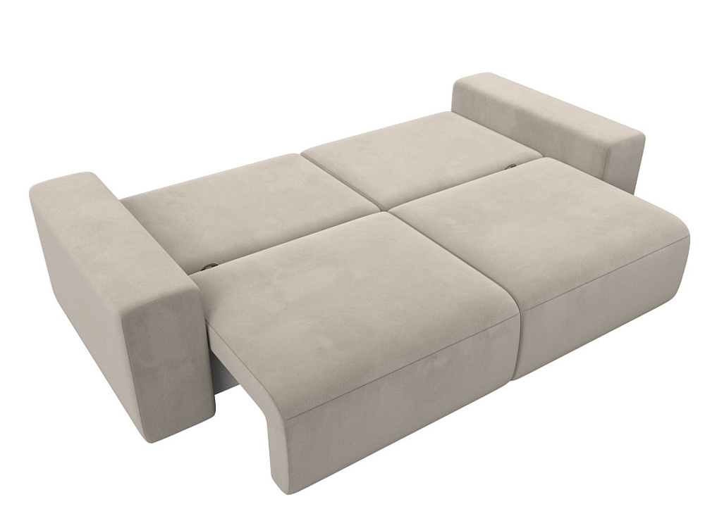 Диван прямой Лига-036 НПБ Классик МИКРОВЕЛЬВЕТ Бежевый