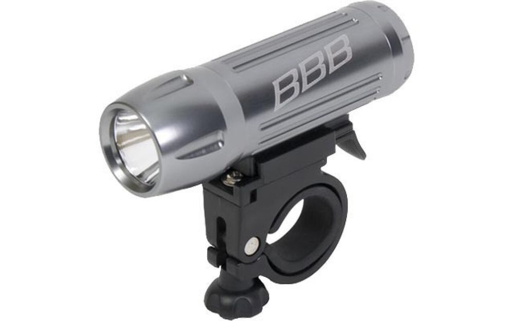 Фонарь передний BLS-61 headlight HighBeam 1W LED with 4x AAA silver