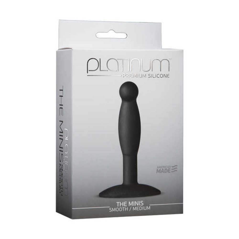 Тонкая анальная силиконовая пробка The Minis (Цвет: черный)
