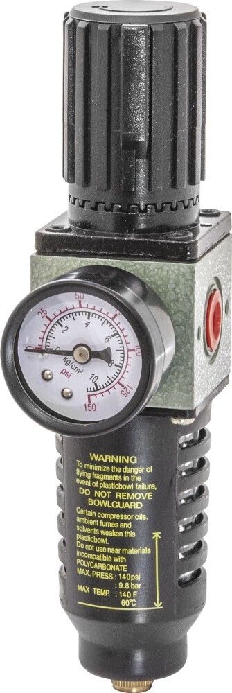 JAZ-6714 Фильтр-сепаратор с регулятором давления для пневматического инструмента 1/4&quot;
