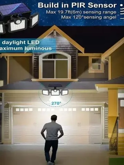 Live home Прожектор на солнечной батарее с поворотными панелями и датчиком движения (10Вт/74Led)