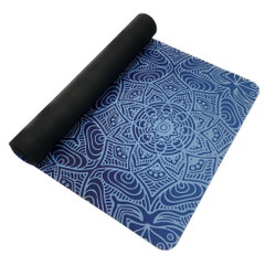 Коврик для йоги Mandala Blue 183*68*0,5 см из микрофибры и каучука