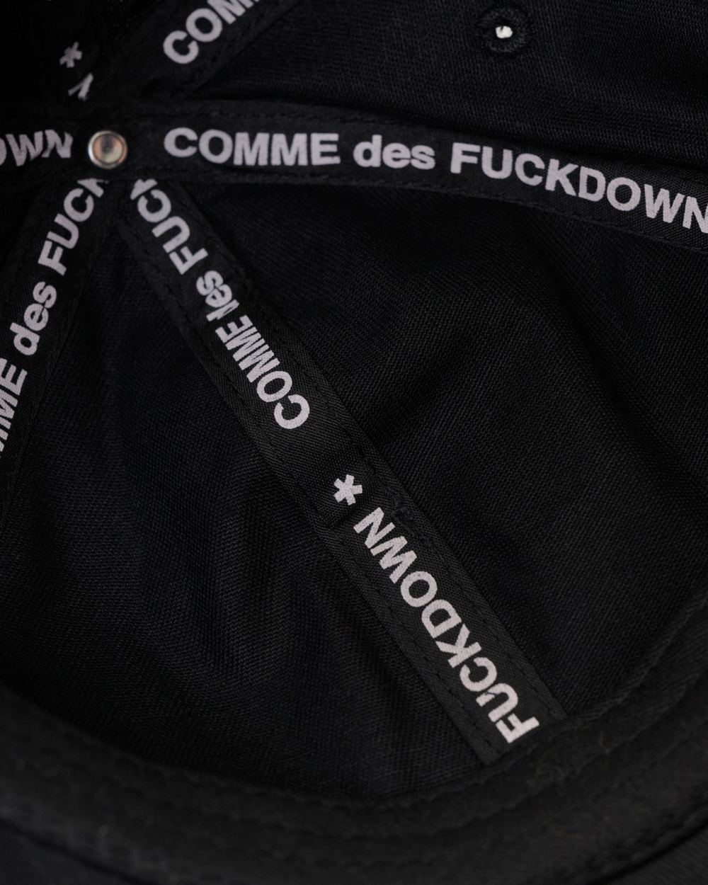 COMME DES FUCKDOWN КЕПКА ЧЕРНАЯ