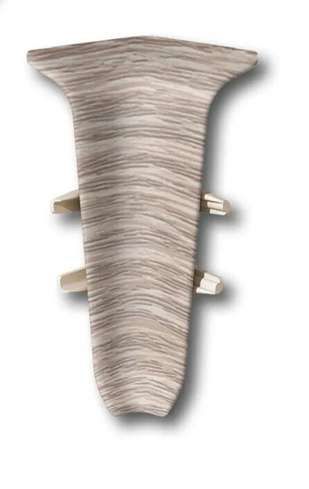 Угол внутренний для плинтуса 70мм "Деконика", 229 Дуб латте