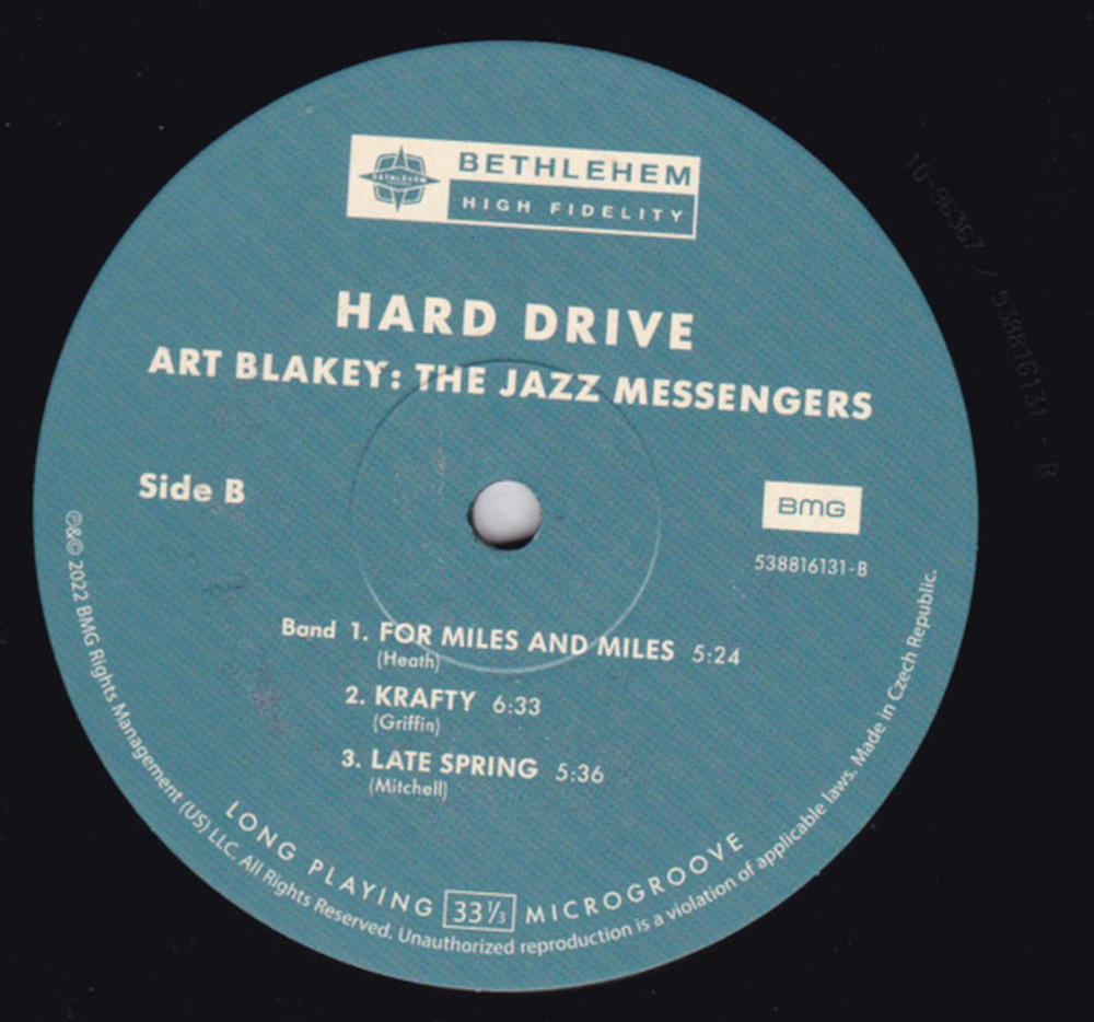 Art Blakeys Jazz Messengers / Hard Drive (LP)