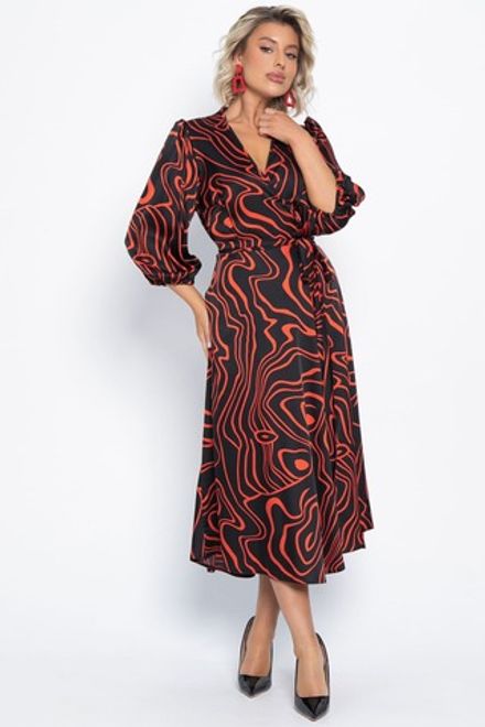 Платье Инна (черно-красное) П15068-13М LT Collection