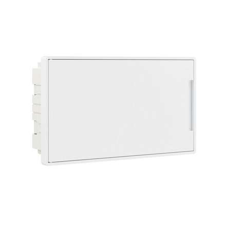 Щиток встраиваемый Фрейм (FRAME) 18мод. с бел. дверцей с 2 шинами PEN на 8 и 10 отверст. бел. DKC F18B1WW