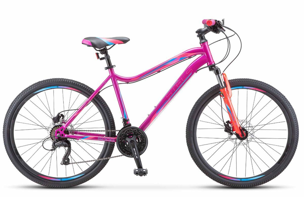 Велосипед 26" Stels Miss-5000 D  р.18" фиолетово/розовый V020