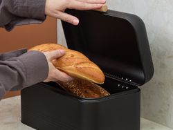 Хлебница Irmel 30х20х16 см, графит