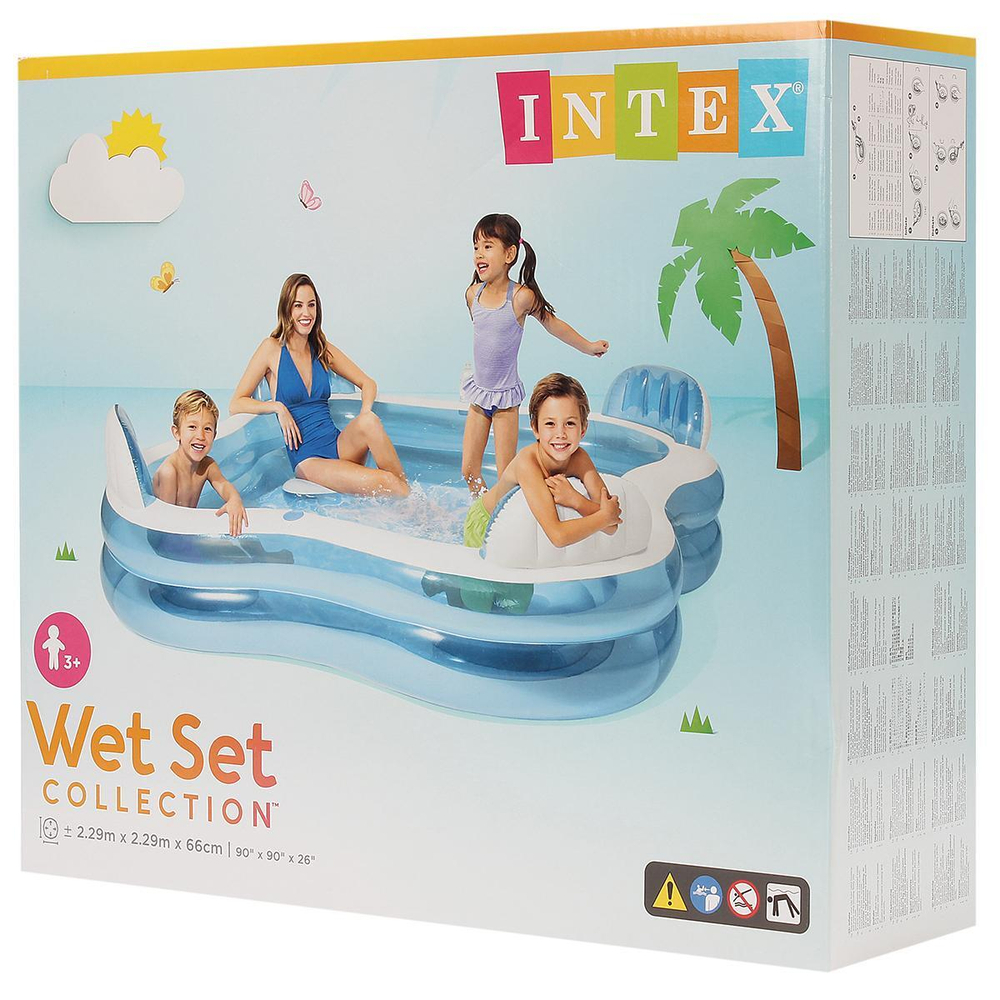 Бассейн Семейный 229х229х46см (Intex)