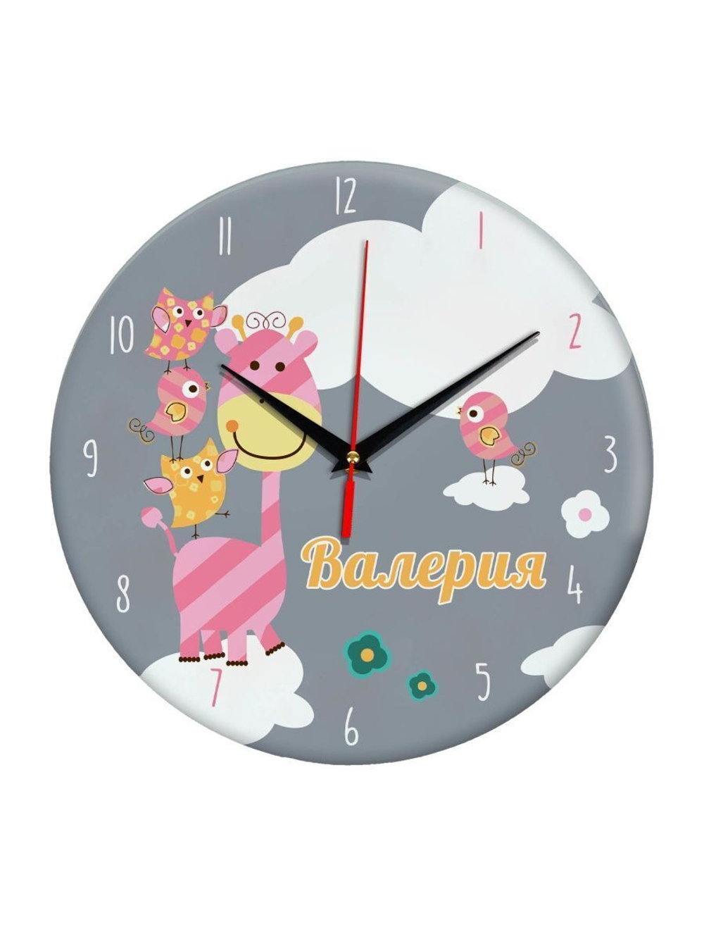 Часы персонализированные "Валерия" Декор для дома, подарок