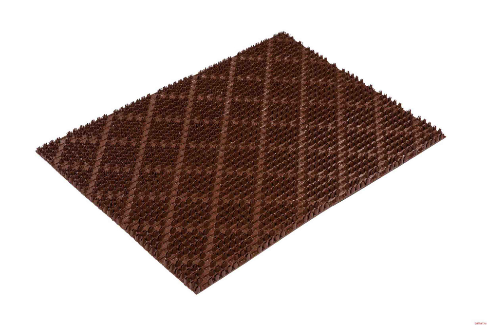 Щетинистое покрытие Ромб коричневый (рулон 0,75*15м)