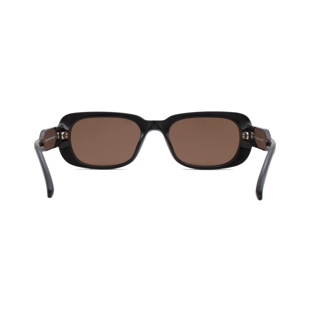 Очки Genex Sunglasses 696 c.189 прямоугольные темно-коричневые с золотом