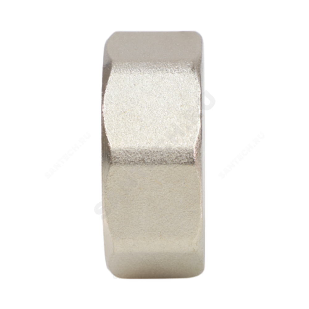 Заглушка латунь никель Ду 40 (1 1/2") ВР VALFEX VF.590.N.112