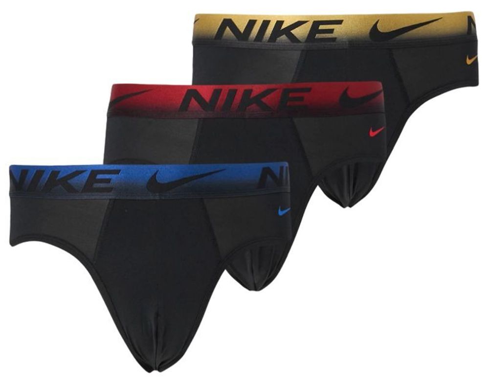 Мужские спортивные боксеры Nike Dri-Fit Essential Micro Hip Brief 3P - разноцветный