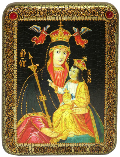 Икона Божией Матери "Белыничская" 20х15см на натуральном дереве в подарочной коробке