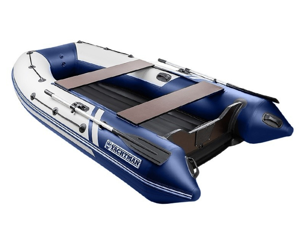YACHTMAN-300 НДНД (Яхтман) белый-синий (лодка ПВХ нднд под мотор с усилением)