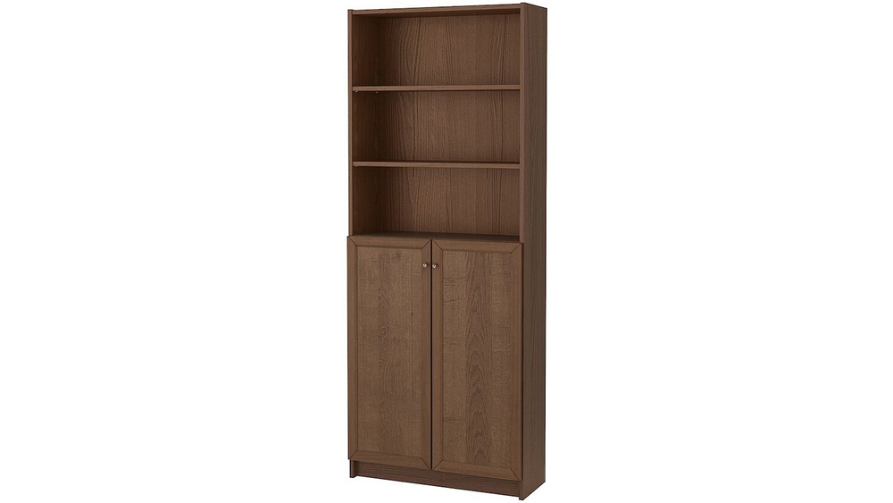 Стеллаж Билли 23 Орех Экко 9459 80*30*202 см, Коричневый   Фиеста