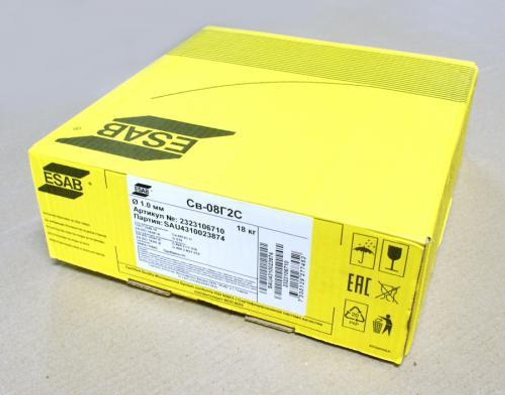 Сварочная проволока ESAB СВ-08Г2С 1,0мм 18кг