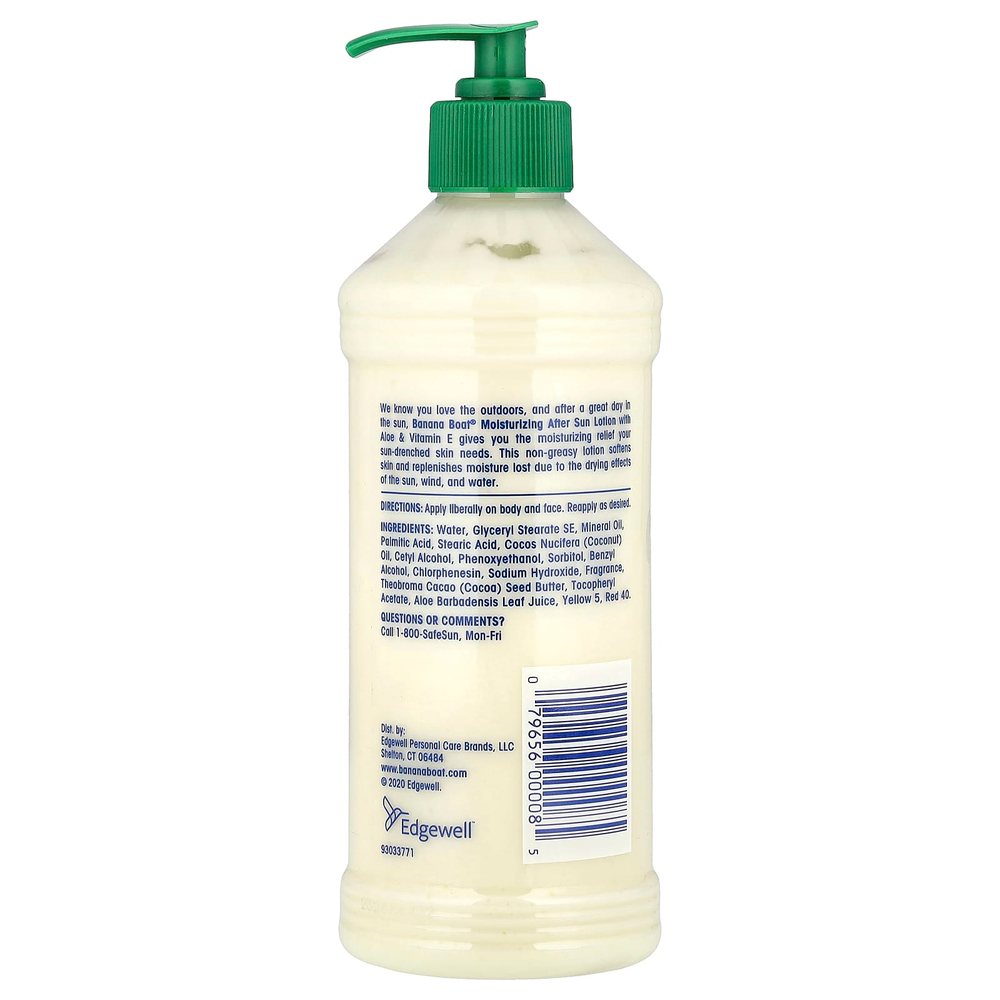 Banana Boat, увлажняющий лосьон после загара с алоэ и витамином Е, 473 мл (16 жидк. унций)