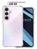 Чехол ROSCO для Samsung Galaxy A55 (арт.SS-A55-HARD-TPU-TRANSPARENT )