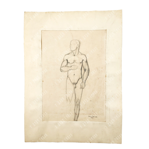 [Ню] Штайнер Роберт (Robert Steiner) Обнаженный. 1948 г.