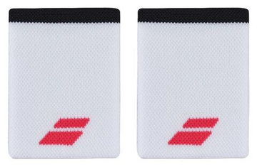 Напульсник теннисный Babolat Logo Jumbo Wristband - белый