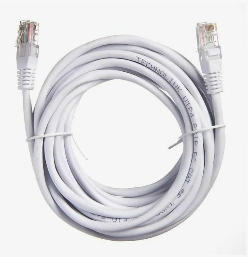 Патч-корд UTP Кат.5е (белый) 10м (A3588)