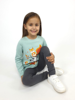 022-01-6 Комплект для девочки (джемпер+ лосины)