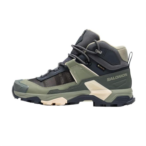 Salomon X Ultra 5 Трекинговые ботинки СРЕДНЕГО размера Серо-зеленый Унисекс