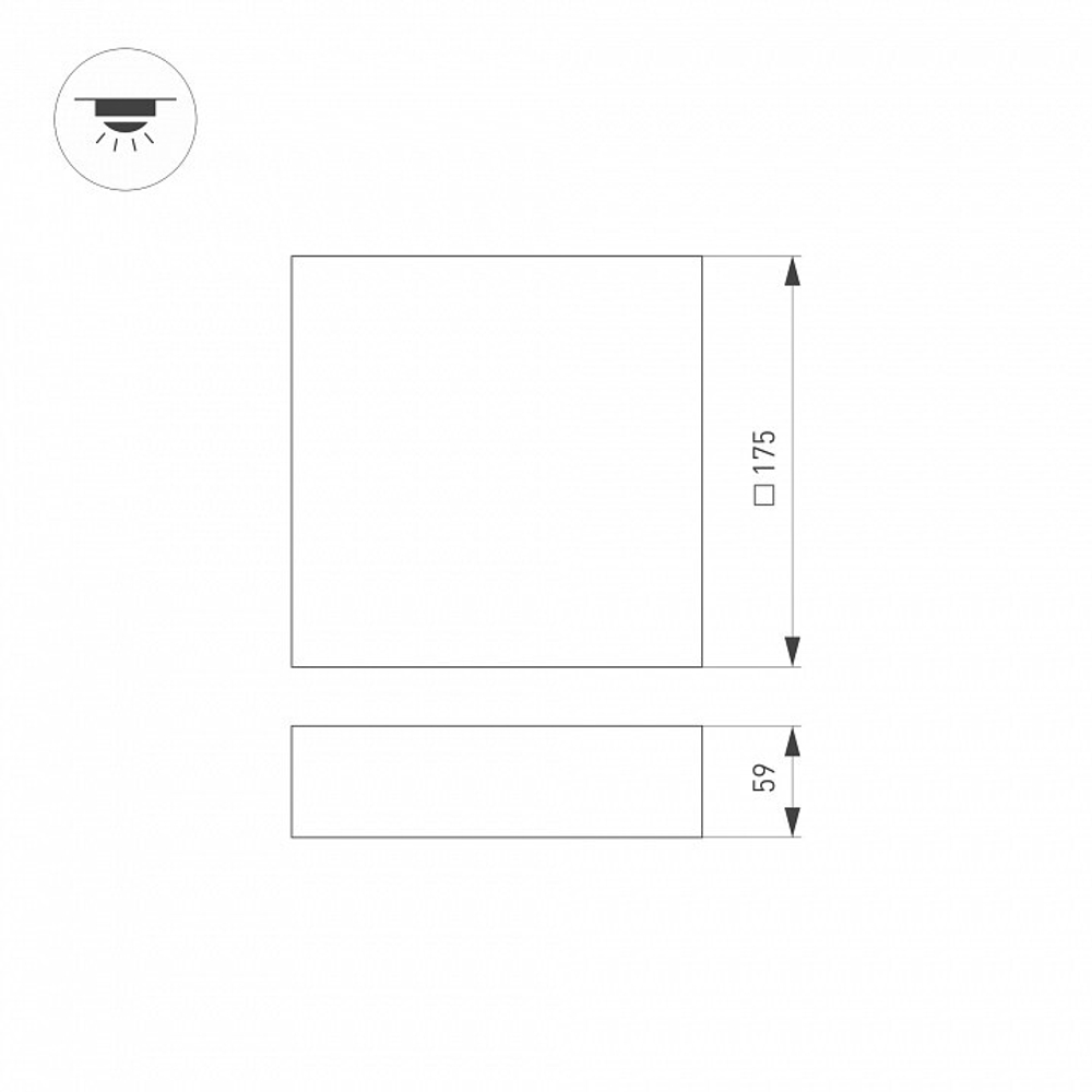 Накладной светильник Arlight QUADRO 034782