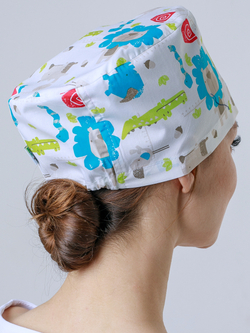 Колпак медицинский К-117 хлопок с принтом